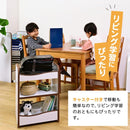 ランドセルラック 収納j棚 子供用 子ども用 キッズ キャスター付き オープンラック 安全 安心 EVA クッション 低学年 小学校 保育園 幼稚園 おしゃれ 可動棚 【納期A】【jpk-fes-0007】