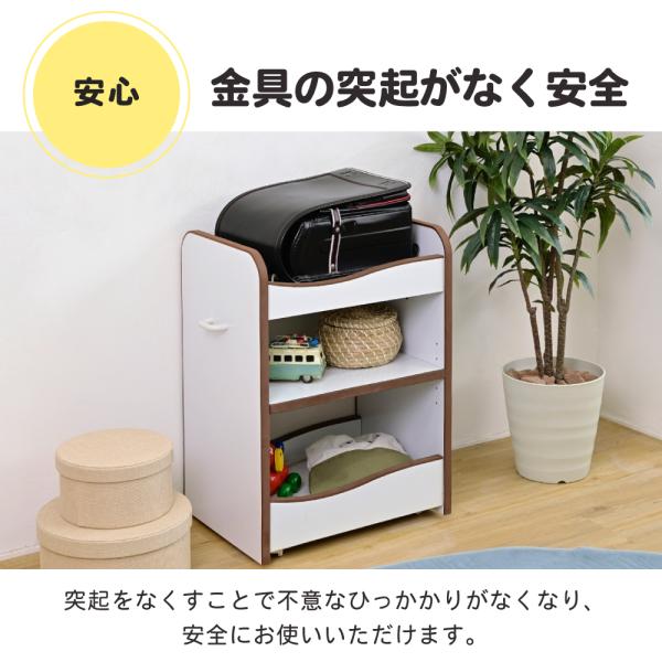 ランドセルラック 収納j棚 子供用 子ども用 キッズ キャスター付き オープンラック 安全 安心 EVA クッション 低学年 小学校 保育園 幼稚園 おしゃれ 可動棚 【納期A】【jpk-fes-0007】