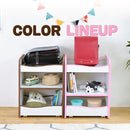 ランドセルラック 収納j棚 子供用 子ども用 キッズ キャスター付き オープンラック 安全 安心 EVA クッション 低学年 小学校 保育園 幼稚園 おしゃれ 可動棚 【納期A】【jpk-fes-0007】