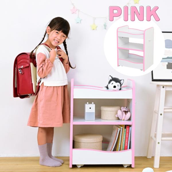 ランドセルラック 収納j棚 子供用 子ども用 キッズ キャスター付き オープンラック 安全 安心 EVA クッション 低学年 小学校 保育園 幼稚園 おしゃれ 可動棚 【納期A】【jpk-fes-0007】
