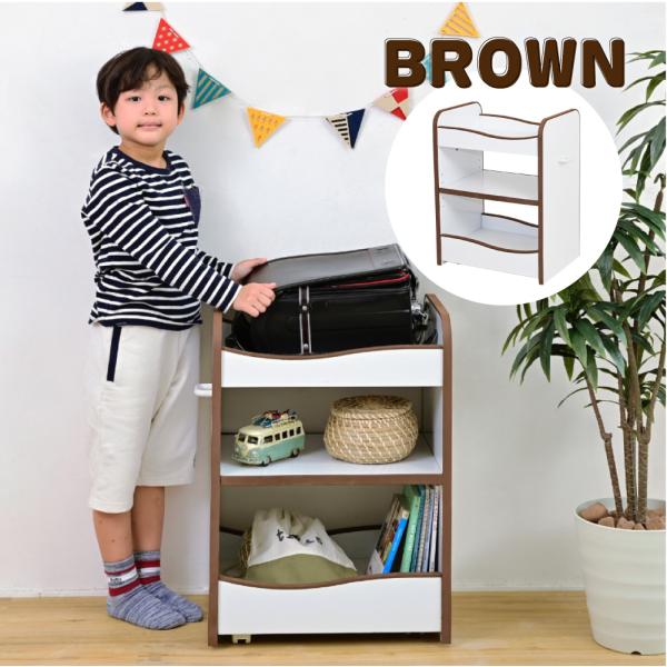 ランドセルラック 収納j棚 子供用 子ども用 キッズ キャスター付き オープンラック 安全 安心 EVA クッション 低学年 小学校 保育園 幼稚園 おしゃれ 可動棚 【納期A】【jpk-fes-0007】