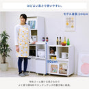 キッチンラック ワゴン 収納棚 食器棚 スリム スライド棚 キャスター付き オープンラック 炊飯器 家電 コンセント2口 可動棚 扉付き 白 茶 おしゃれ シンプル 【納期A】【jpk-fkc-0004】