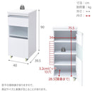 キッチンキャビネット キッチンラック 食器棚 スリム コンパクト キャスター付き 扉付き ドア 炊飯器 家電 収納 可動棚 ホワイト 白 ブラウン 茶 シンプル 【納期A】【jpk-fkc-0005】