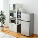 隙間収納 キッチン収納 隙間ラック 隙間家具 隙間ワゴン すき間収納ラック スリム食器棚 キッチン 引き出し ガラス扉 省スペース デッドスペース 有効活用 【納期A】【jpk-fkc-0645】