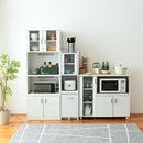 隙間収納 キッチン収納 隙間ラック 隙間家具 隙間ワゴン すき間収納ラック スリム食器棚 キッチン 引き出し ガラス扉 省スペース デッドスペース 有効活用 【納期A】【jpk-fkc-0645】