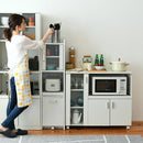 隙間収納 キッチン収納 隙間ラック 隙間家具 隙間ワゴン すき間収納ラック スリム食器棚 キッチン 引き出し ガラス扉 省スペース デッドスペース 有効活用 【納期A】【jpk-fkc-0645】