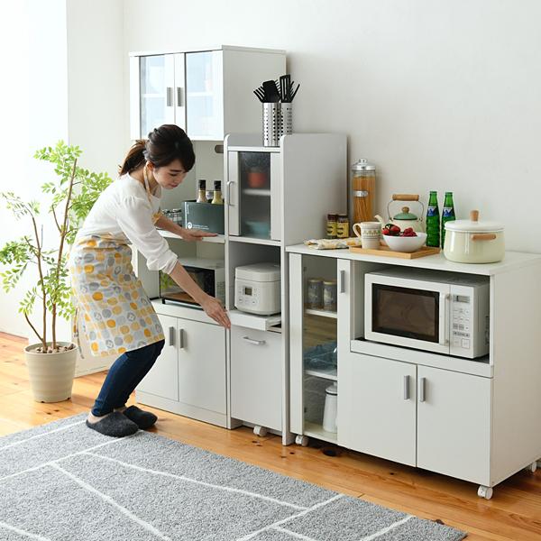 隙間収納 キッチン収納 隙間ラック 隙間家具 隙間ワゴン すき間収納ラック スリム食器棚 キッチン 引き出し ガラス扉 省スペース デッドスペース 有効活用 【納期A】【jpk-fkc-0645】