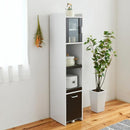 食器棚 スリム ハイタイプ 背の高い 家電 収納棚 収納ラック すき間 隙間 デッドスペース 可動棚 スライド トレー コンセント付 2口 引き出し シンプル おしゃれ 【納期A】【jpk-fkc-1532】