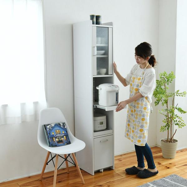 キッチン収納棚 キッチンラック スリム 細い 薄い コンパクト 食器棚