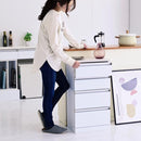 チェスト 収納棚 カウンター下収納 デッドスペース 有効活用 スリム 白 ホワイト 鏡面 背面化粧 ラック 北欧 引き出し 間仕切り キッチン カウンター下 幅 40cm 【納期A】【jpk-fks-0002】