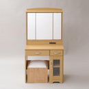 三面鏡 ドレッサー 鏡 スツール付き 椅子 収納 メイク台 化粧台 北欧 カントリー 【納期A】【jpk-fll-0034】