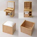 三面鏡 ドレッサー 鏡 スツール付き 椅子 収納 メイク台 化粧台 北欧 カントリー 【納期A】【jpk-fll-0034】