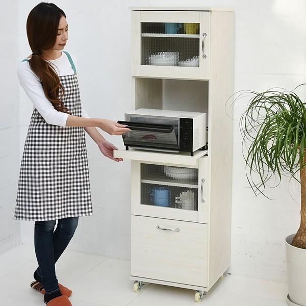 レンジ台 スリム 食器棚 レンジラック 幅45 キッチン収納 隙間収納 棚 収納棚 スライド キッチンラック 一人暮らし ワンルーム 新生活 【納期A】【jpk-fll-0066】