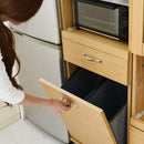 食器棚 コンパクト レンジ台 レンジラック ストッカー ごみ箱 ダストボックス ペール付 キッチンラック すき間収納 一人暮らし ワンルーム 新生活 【納期A】【jpk-fll-0069】