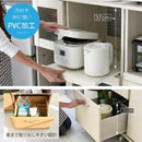 食器棚 レンジ台 キャスター付き スリム コンパクト レンジラック 幅45cm ミニ キッチン 隙間収納 収納棚 キッチンボード ロータイプ 一人暮らし ワンルーム 【納期A】【jpk-fll-1002】