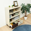 棚 チェスト オープンラック 収納 引き出し おしゃれ カントリー 北欧 白木目 かわいい レトロ 小さい リビング収納 収納棚 【納期A】【jpk-fmb-0002】