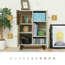 キャビネット 収納棚 おしゃれ カントリー 北欧 白木目 かわいい レトロ 小さい リビング収納 収納棚 【納期A】【jpk-fmb-0003】