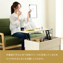 リフティングテーブル サイドテーブル ソファサイド ベッドサイド センターテーブル リビング ローテーブル 引き出し ミニテーブル 収納スペース 木目 カフェ風 【納期A】【jpk-fmb-0006】