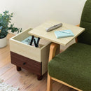 リフティングテーブル サイドテーブル ソファサイド ベッドサイド リビング 寝室 ローテーブル 引き出し ミニテーブル 収納 木目 カフェ風 かわいい ツートーン 【納期A】【jpk-fmb-0007】