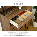 サイドボード チェスト 棚 収納 オープンラック 引き出し 4段 扉 ドア 戸付き タンス おしゃれ 北欧 木目 2口 コンセント 挿し口 シンプル リビング ダイニング 【納期A】【jpk-fmc-0005】