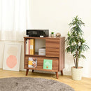 キャビネット 収納棚 フラップ扉 見せる収納 魅せる 目隠し 引き出し オープンラック 可動棚 サイドボード リビング 書斎 寝室 プリンター台 置き場 脚付き 【納期A】【jpk-fmc-0006】