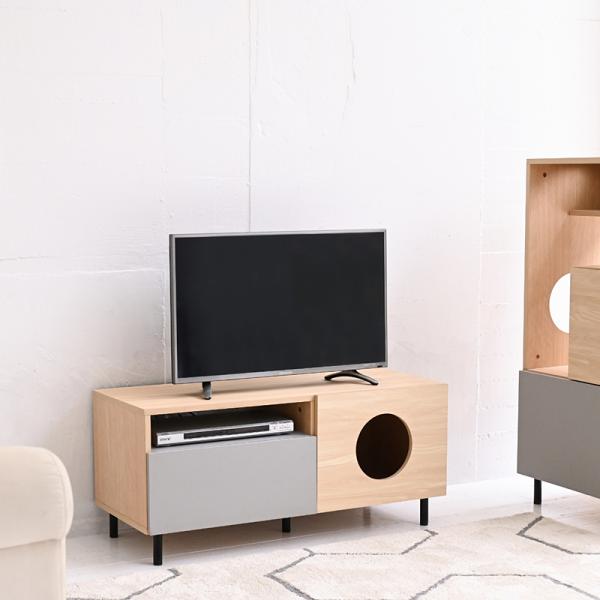 テレビボード TV台 猫 ネコ ローボード テレビ台 収納 おしゃれ