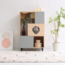 キャットタワー 猫 ネコ キャビネット 棚 収納 おしゃれ インテリア 北欧 一体型 ペット用品 ラック 収納スペース 扉付き 脚付き カフェ風 ネコカフェ 家具 【納期A】【jpk-fnk-0002】