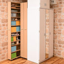 本棚 キャスター付き 薄型 スリム 大容量 移動できる 収納棚 オープンラック 取っ手付き すき間収納 隙間 活用 1cmピッチ 可動棚 サイズ 微調整 おしゃれ 北欧 【納期A】【jpk-frm-0004】