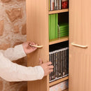 本棚 キャスター付き 薄型 スリム 大容量 移動できる 収納棚 オープンラック 取っ手付き すき間収納 隙間 活用 1cmピッチ 可動棚 サイズ 微調整 おしゃれ 北欧 【納期A】【jpk-frm-0004】