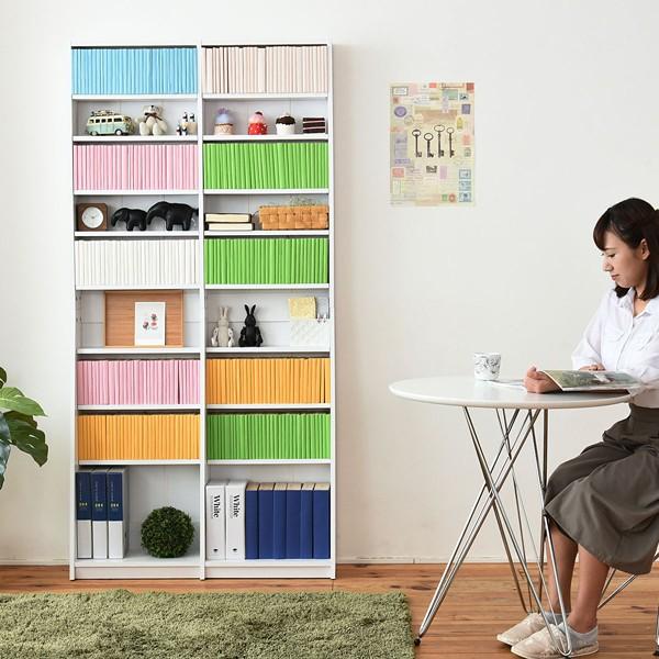 本棚 薄型 スリム 大容量 壁面収納 棚 文庫本 CD DVD コミック 書棚 幅90cm おしゃれ 北欧 ナチュラル デザイン カフェ風 インテリア 収納家具 ブックラック 【納期A】【jpk-frm-0009】