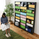 本棚 大容量 壁面収納 ブックラック スリム 薄型 文庫本 壁付け 幅150cm ワイド 大きいサイズ オープンラック 可動棚 1cmピッチ サイズ調整可能 北欧 おしゃれ 【納期A】【jpk-frm-0011】