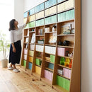 本棚 大容量 壁面収納 ブックラック スリム 薄型 文庫本 壁付け 幅150cm ワイド 大きいサイズ オープンラック 可動棚 1cmピッチ サイズ調整可能 北欧 おしゃれ 【納期A】【jpk-frm-0011】