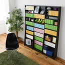 本棚 大容量 壁面収納 ブックラック スリム 薄型 文庫本 壁付け 幅150cm ワイド 大きいサイズ オープンラック 可動棚 1cmピッチ サイズ調整可能 北欧 おしゃれ 【納期A】【jpk-frm-0011】