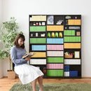 本棚 大容量 壁面収納 ブックラック スリム 薄型 文庫本 壁付け 幅150cm ワイド 大きいサイズ オープンラック 可動棚 1cmピッチ サイズ調整可能 北欧 おしゃれ 【納期A】【jpk-frm-0011】