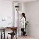 本棚 スリム 上置きセット 細い 薄型 ワイド 大容量 上置き 収納棚 薄い 扉付き ドア 目隠し おしゃれ 北欧 つっぱり 天井 突っ張り 安心 耐震 防災 幅 約40cm 【納期A】【jpk-frm-0100doorset】