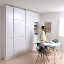 本棚 スリム 上置きセット 細い 薄型 ワイド 大容量 上置き 収納棚 薄い 扉付き ドア 目隠し おしゃれ 北欧 つっぱり 天井 突っ張り 安心 耐震 防災 幅 約40cm 【納期A】【jpk-frm-0100doorset】