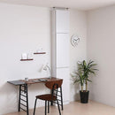 本棚 スリム 上置きセット 細い 薄型 ワイド 大容量 上置き 収納棚 薄い 扉付き ドア 目隠し おしゃれ 北欧 つっぱり 天井 突っ張り 安心 耐震 防災 幅 約40cm 【納期A】【jpk-frm-0100doorset】