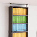 本棚 上置き セット 薄型 スリム 収納棚 大容量 可動棚 上置き棚 オープンラック ディスプレイ コレクションラック 木目 茶 白 ホワイト 幅 約40cm 高さ 約180cm 【納期A】【jpk-frm-0100set】