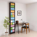 本棚 上置き セット 薄型 スリム 収納棚 大容量 可動棚 上置き棚 オープンラック ディスプレイ コレクションラック 木目 茶 白 ホワイト 幅 約40cm 高さ 約180cm 【納期A】【jpk-frm-0100set】