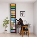 本棚 上置き セット 薄型 スリム 収納棚 大容量 可動棚 上置き棚 オープンラック ディスプレイ コレクションラック 木目 茶 白 ホワイト 幅 約40cm 高さ 約180cm 【納期A】【jpk-frm-0100set】