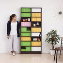 本棚 ワイド 薄型 可動棚 棚板調節 1cm単位 高さ変更 オープンラック 薄い コミック本 文庫本 おしゃれ ディスプレイ ラック コレクション 白 ホワイト 木目 茶 【納期A】【jpk-frm-0101】