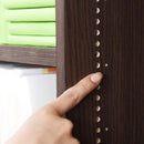 本棚 ワイド 薄型 可動棚 棚板調節 1cm単位 高さ変更 オープンラック 薄い コミック本 文庫本 おしゃれ ディスプレイ ラック コレクション 白 ホワイト 木目 茶 【納期A】【jpk-frm-0101】