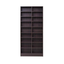 本棚 ワイド 薄型 可動棚 棚板調節 1cm単位 高さ変更 オープンラック 薄い コミック本 文庫本 おしゃれ ディスプレイ ラック コレクション 白 ホワイト 木目 茶 【納期A】【jpk-frm-0101】