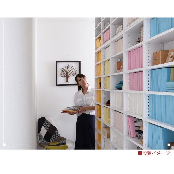 本棚 上置きセット 薄型 ブックラック オープンラック ディスプレイ コレクション 収納棚 文庫本 スリム 棚板 1cmピッチ 調節 巾木避け 幅 約80cm シンプル 【納期A】【jpk-frm-0101set】