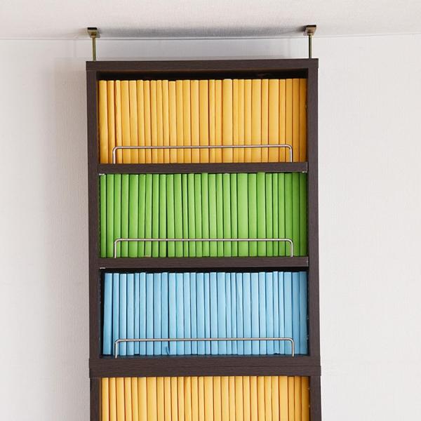 上置き 本棚 薄型 オープン 天井 突っ張り 幅約40cm 上置き収納 上置き棚 おしゃれ シンプル 北欧 防災 地震対策 つっぱり ツッパリ 支え 天井 （本棚本体別売） 【納期A】【jpk-frm-0103】