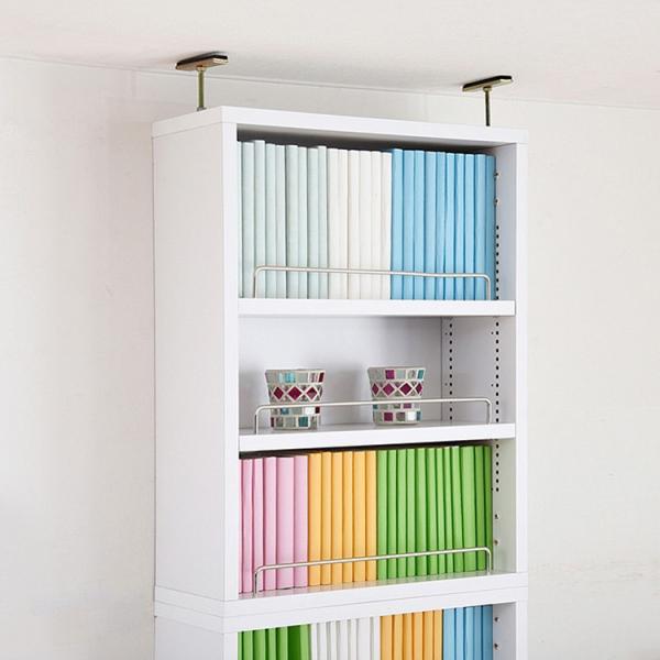 上置き 本棚 薄型 オープン 天井 突っ張り 幅約40cm 上置き収納 上置き棚 おしゃれ シンプル 北欧 防災 地震対策 つっぱり ツッパリ 支え 天井 （本棚本体別売） 【納期A】【jpk-frm-0103】