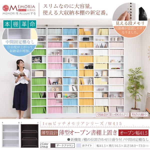 上置き 本棚 薄型 オープン 天井 突っ張り 幅約40cm 上置き収納 上置き棚 おしゃれ シンプル 北欧 防災 地震対策 つっぱり ツッパリ 支え 天井 （本棚本体別売） 【納期A】【jpk-frm-0103】