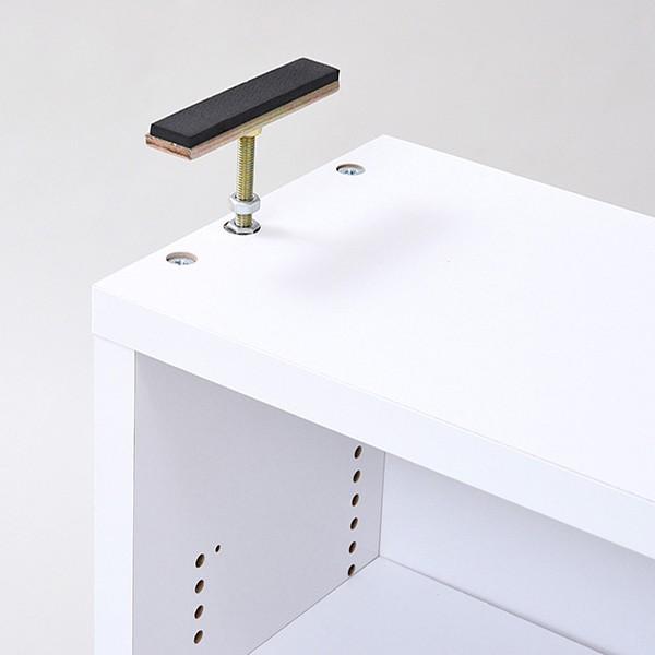 上置き 本棚 薄型 オープン 天井 突っ張り 幅約40cm 上置き収納 上置き棚 おしゃれ シンプル 北欧 防災 地震対策 つっぱり ツッパリ 支え 天井 （本棚本体別売） 【納期A】【jpk-frm-0103】