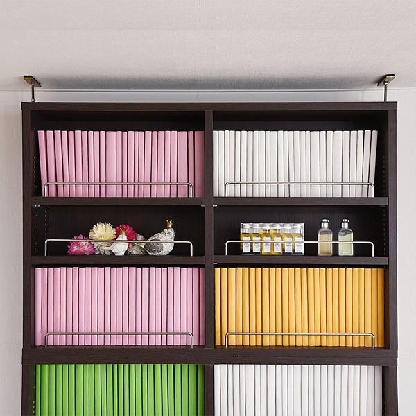 上置き 単品 ワイド 薄型 天井 つっぱり 幅約80cm 上置き収納 棚 本棚 おしゃれ 北欧 シンプル 天井 突っ張り 地震対策 防災 白 ホワイト （本棚本体別売り） 【納期A】【jpk-frm-0104】