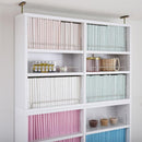 上置き 単品 ワイド 薄型 天井 つっぱり 幅約80cm 上置き収納 棚 本棚 おしゃれ 北欧 シンプル 天井 突っ張り 地震対策 防災 白 ホワイト （本棚本体別売り） 【納期A】【jpk-frm-0104】